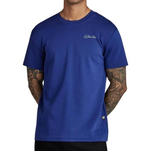 Kleidung Herren T-Shirts & Poloshirts G-Star Raw D23897-C812 Blau