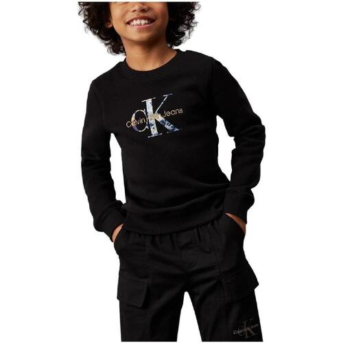 Kleidung Jungen Sweatshirts Calvin Klein Jeans  Schwarz