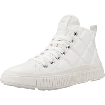 Schuhe Mädchen Sneaker Geox J LAQUINNY Weiss