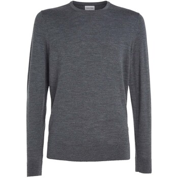 Kleidung Herren Sweatshirts Calvin Klein Jeans Merino Crew Neck Swe Grau