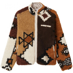 Kleidung Herren Jacken / Blazers Obey Moroccan rug sherpa jacket Braun