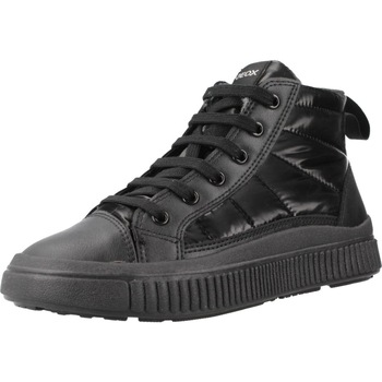 Schuhe Mädchen Sneaker Geox J LAQUINNY Schwarz