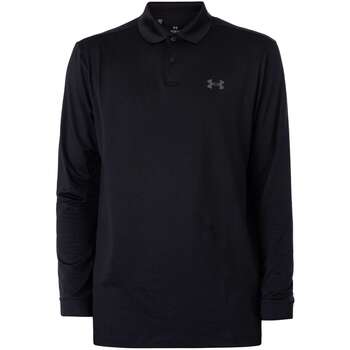 Kleidung Herren Langärmelige Polohemden Under Armour Matchplay Langarm-Poloshirt Schwarz