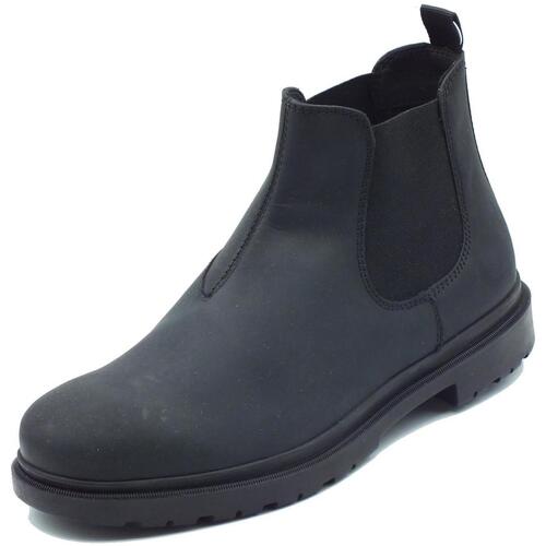 Schuhe Herren Boots Geox U16DDA Andalo Schwarz