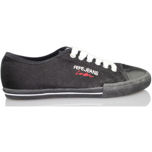 Schuhe Kinder Sneaker Low Pepe jeans JUNIOR LOW CUT Schwarz