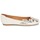 Schuhe Damen Ballerinas Betty London ERUNE Weiss / Silbern