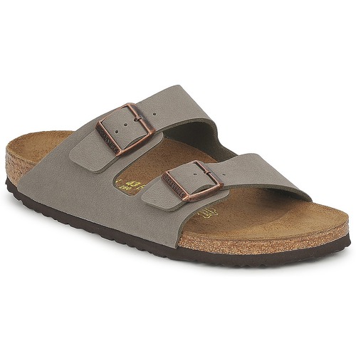 Schuhe Pantoffel Birkenstock ARIZONA Grau