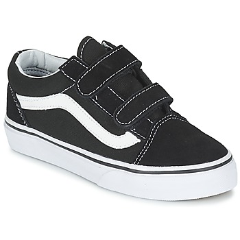 Schuhe Kinder Sneaker Low Vans OLD SKOOL V Schwarz / Weiss