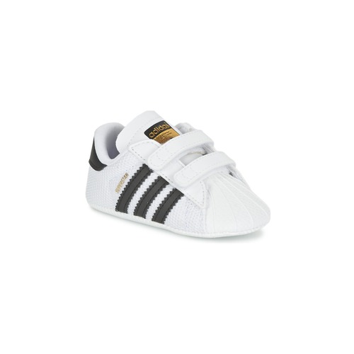 Schuhe Kinder Sneaker Low adidas Originals SUPERSTAR CRIB Weiss