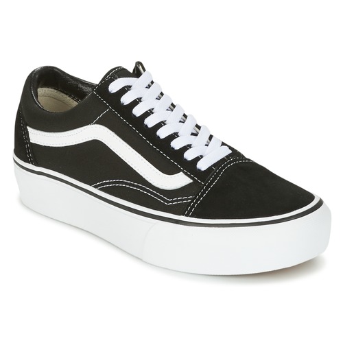 Schuhe Damen Sneaker Low Vans UA OLD SKOOL PLATFOR Schwarz / Weiss