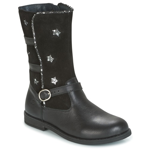 Schuhe Mädchen Klassische Stiefel Citrouille et Compagnie HANDRE Schwarz