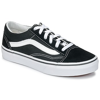 Schuhe Kinder Sneaker Low Vans OLD SKOOL V Schwarz / Weiss