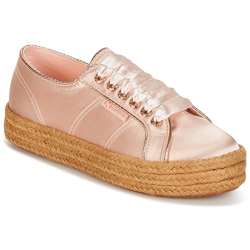 Schuhe Damen Sneaker Low Superga 2730 SATIN COTMETROPE W Rosa