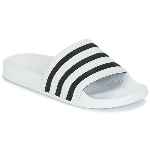 Schuhe Pantoletten adidas Originals ADILETTE Weiss / Schwarz