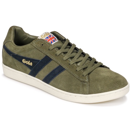 Schuhe Herren Sneaker Low Gola Equipe Suede Kaki / Marine