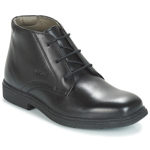 Schuhe Jungen Boots Geox JR FEDERICO Schwarz