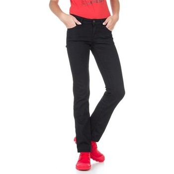 Kleidung Damen Straight Leg Jeans Lee Marlin L337DROC Schwarz