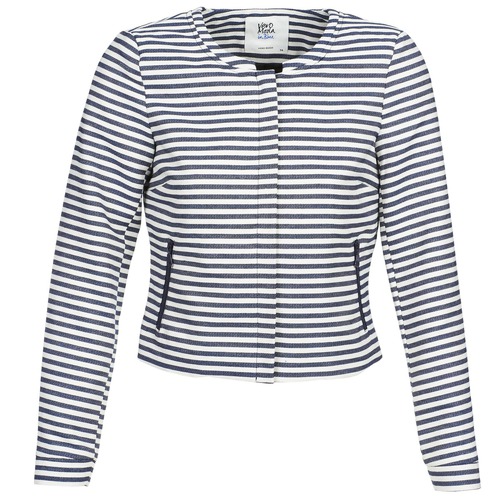 textil Dame Jakker / Blazere Vero Moda MALTA Marineblå / Hvid