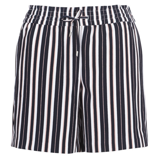 textil Dame Shorts Only ONLPIPER Marineblå / Hvid