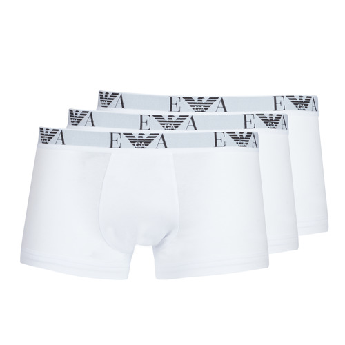 Undertøj Herre Trunks Emporio Armani CC715-PACK DE 3 Hvid