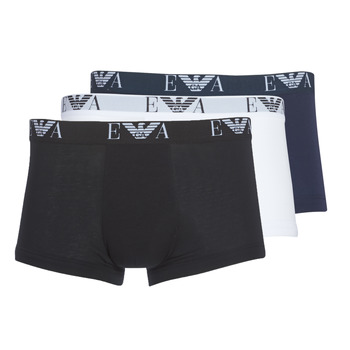 Undertøj Herre Trunks Emporio Armani CC715-PACK DE 3 Hvid / Sort / Marineblå