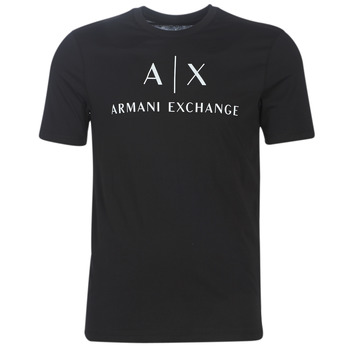 textil Herre T-shirts m. korte ærmer Armani Exchange 8NZTCJ Sort