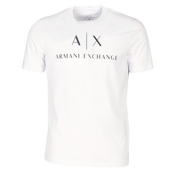 textil Herre T-shirts m. korte ærmer Armani Exchange 8NZTCJ-Z8H4Z-1100 Hvid