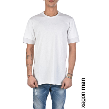 textil Herre T-shirts m. korte ærmer Xagon Man 2J19005 Hvid