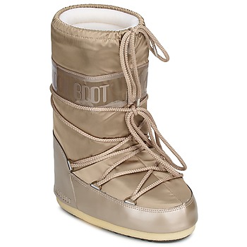 Sko Dame Vinterstøvler Moon Boot MOON BOOT GLANCE Platin