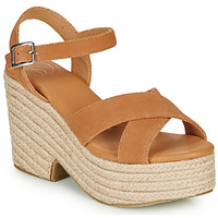 Sko Dame Sandaler Superdry HIGH ESPADRILLE SANDAL Cognac