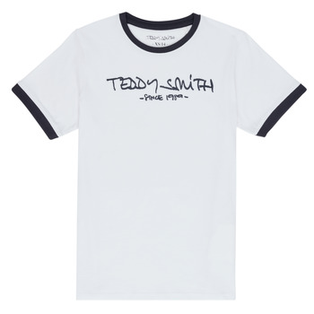 textil Dreng T-shirts m. korte ærmer Teddy Smith TICLASS 3 Hvid