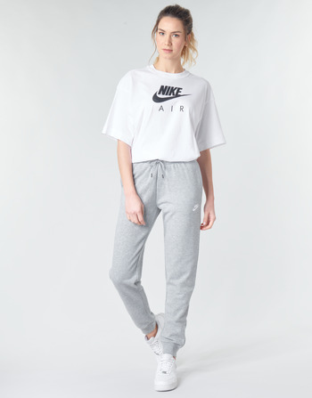 textil Dame Træningsbukser Nike W NSW ESSNTL PANT REG FLC Grå / Hvid