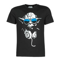 textil Herre T-shirts m. korte ærmer Yurban STAR WARS DJ YODA COOL Sort