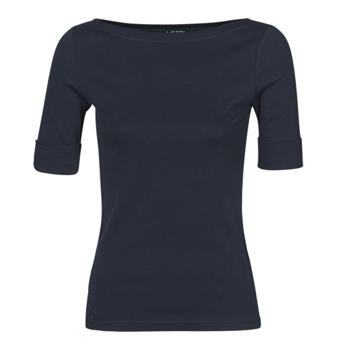 textil Dame T-shirts m. korte ærmer Lauren Ralph Lauren JUDY Marineblå