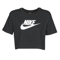 textil Dame T-shirts m. korte ærmer Nike W NSW TEE ESSNTL CRP ICN FTR Sort