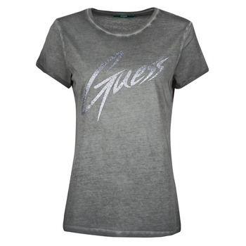 textil Dame T-shirts m. korte ærmer Guess SS CN IVONNE TEE Sort