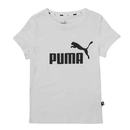 textil Pige T-shirts m. korte ærmer Puma ESS TEE Hvid