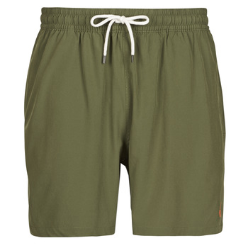 textil Herre Badebukser / Badeshorts Polo Ralph Lauren MAILLOT DE BAIN UNI EN POLYESTER RECYCLE Kaki