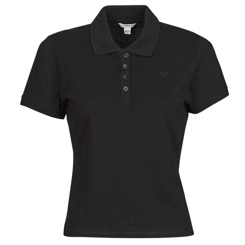 textil Dame Polo-t-shirts m. korte ærmer Guess ES SS GUESS LOGO PIQUE POLO Sort