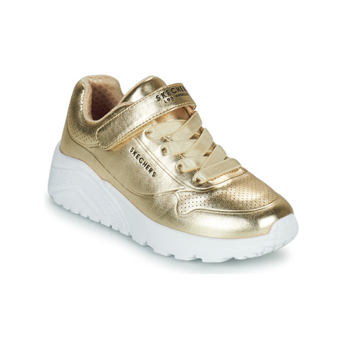 Sko Pige Lave sneakers Skechers UNO LITE Guld