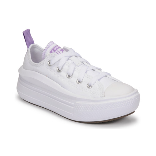 Sko Pige Lave sneakers Converse CHUCK TAYLOR ALL STAR MOVE CANVAS OX Hvid / Pink