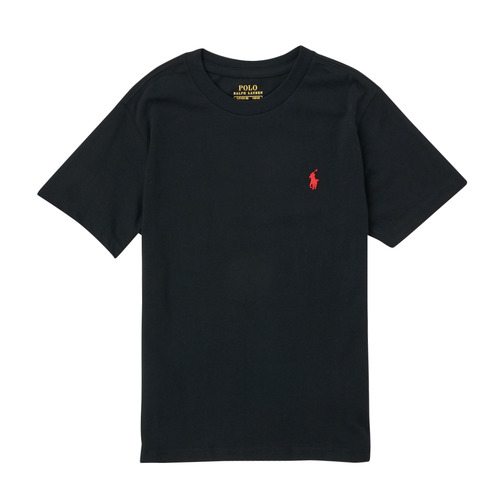 textil Børn T-shirts m. korte ærmer Polo Ralph Lauren LILLOW Sort