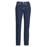 textil Dame Jeans - boyfriend Levi's 501 CROP Blå