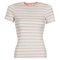 textil Dame T-shirts m. korte ærmer Levi's SS RIB BABY TEE Flerfarvet