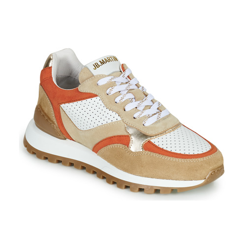 Sko Dame Lave sneakers JB Martin HUMBLE Mix / Beige / Hvid