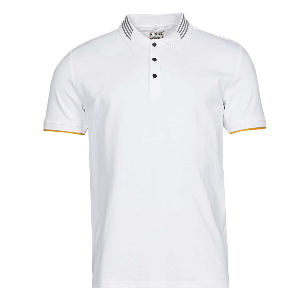 textil Herre Polo-t-shirts m. korte ærmer Guess OZ SS POLO Hvid