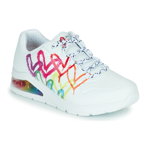 Sko Dame Lave sneakers Skechers UNO 2 Hvid / Flerfarvet