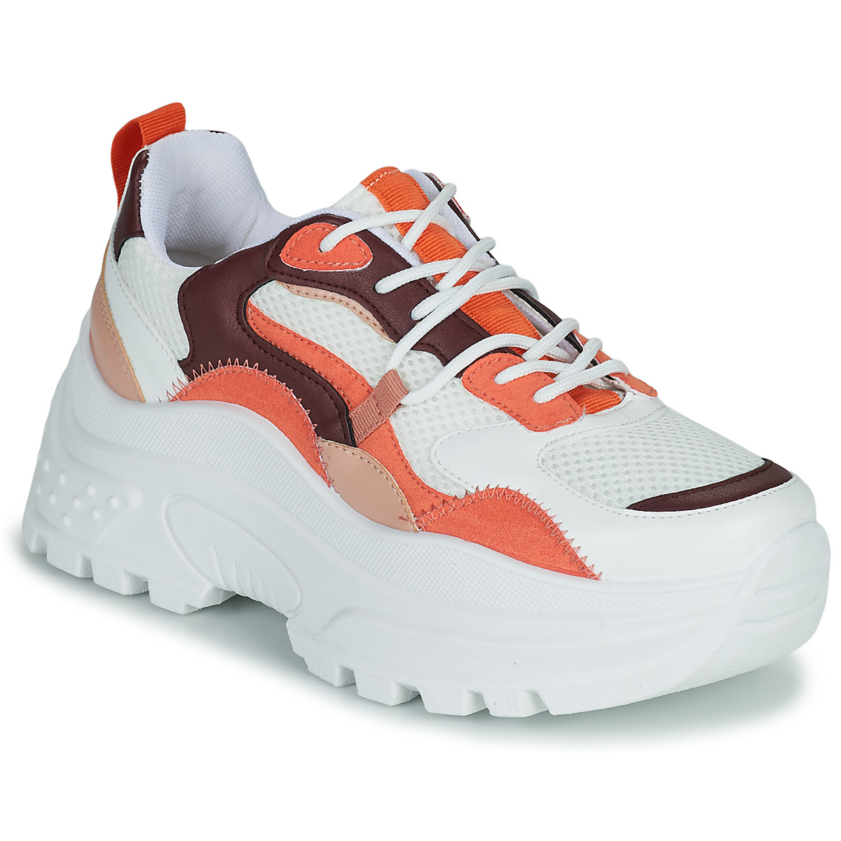 Sko Dame Lave sneakers Yurban BIGARA Orange