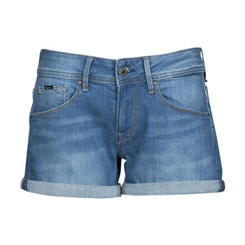 textil Dame Shorts Pepe jeans SIOUXIE Blå