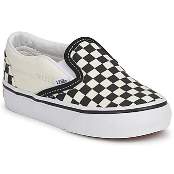 Sko Børn Slip-on Vans Classic Slip-On KIDS Sort / Hvid